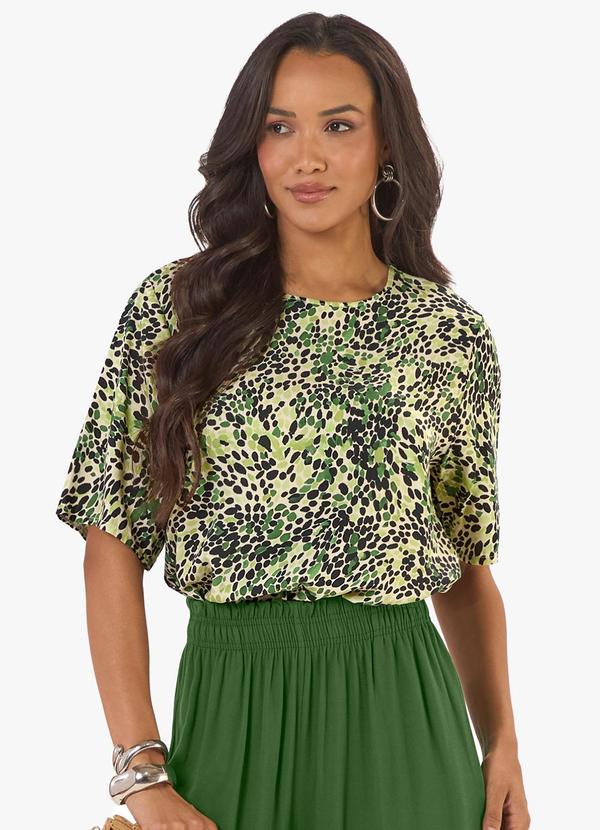 Blusa Feminina Tecido Viscose Khyara Verde
