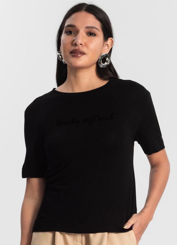 Blusa Feminina Visco Tricot Preto