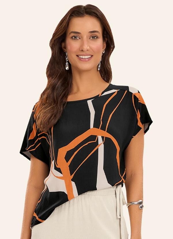 Blusa Feminina Viscose Khyara Preto