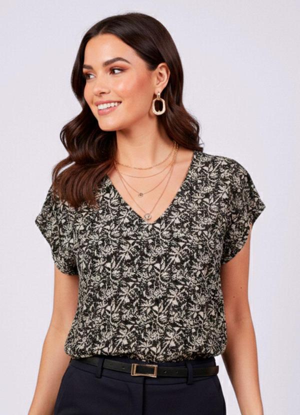 Blusa Feminina Viscose Preta