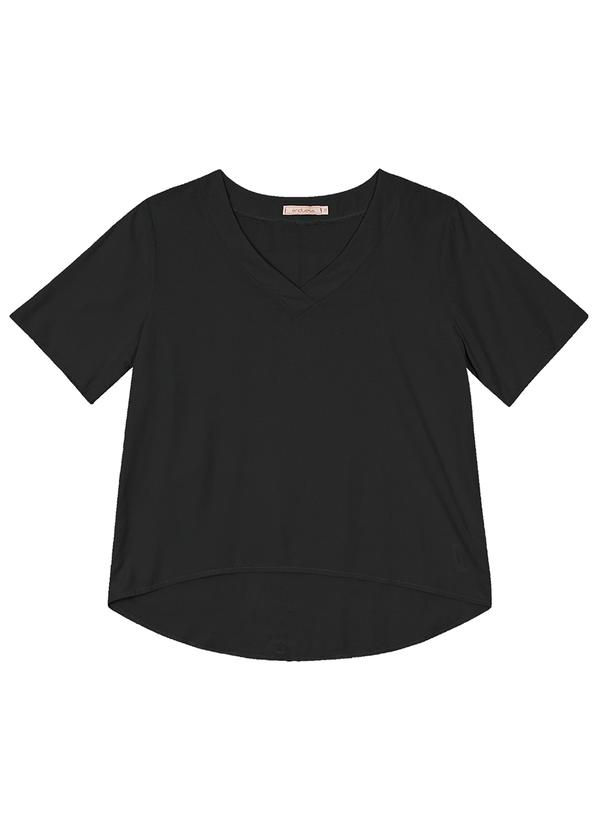 Vista 2 Blusa Feminina Viscose Preto