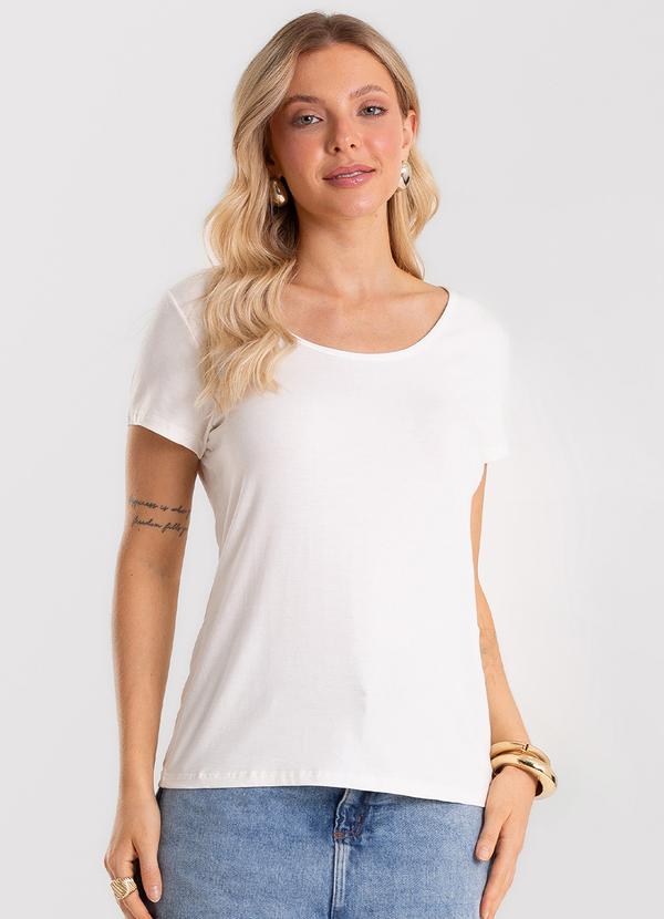 Blusa Feminina Viscotorcion Básica Bege