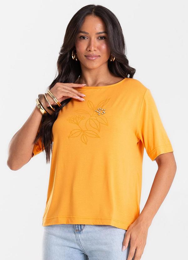 Blusa Feminina Viscotorcion com Estampa Marrom