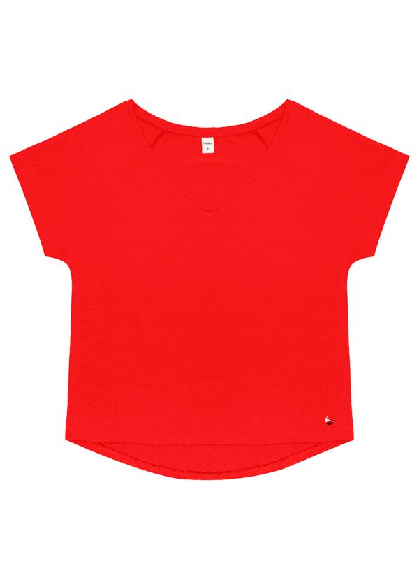 Blusa Feminina Viscotorcion Vermelho