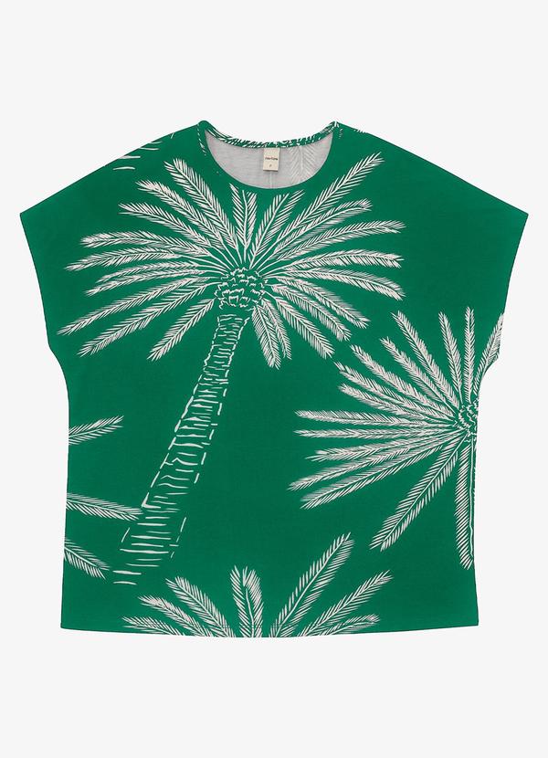 Vista 2 Blusa Feminina Viscotorcion Verde Rovitex Rovitex