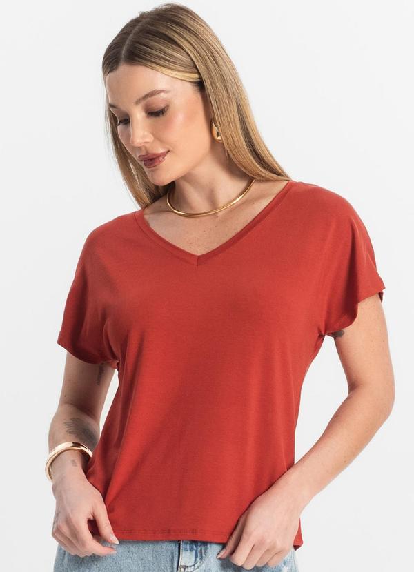Blusa Feminina Viscotorcion Vermelho