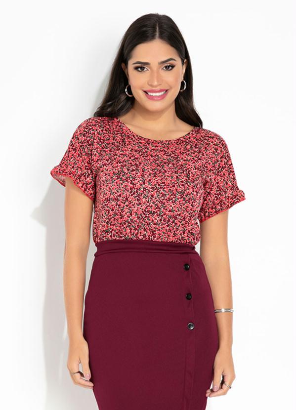 Blusa Floral Rosa