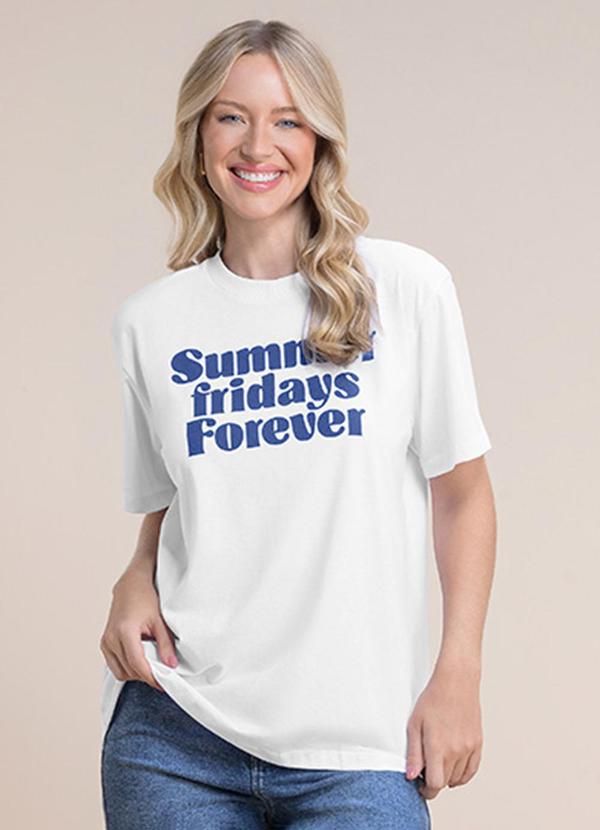 Blusa Frases Branco