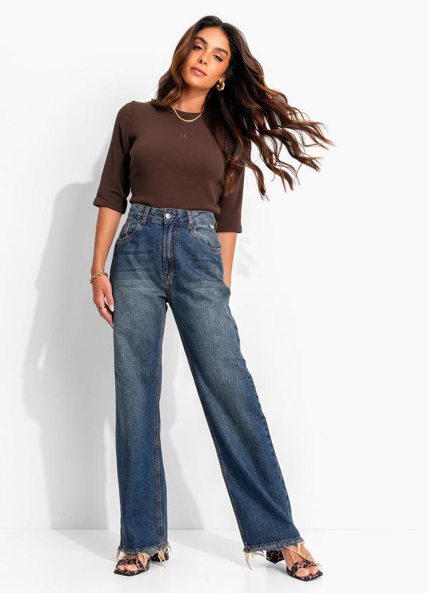 Blusa Gaia Jj Marrom