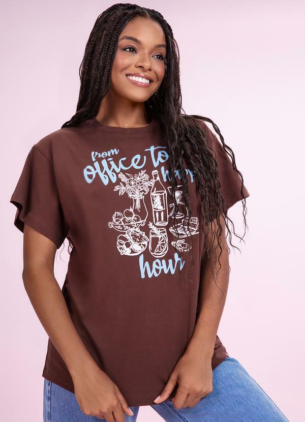Blusa Happy Hour Marrom