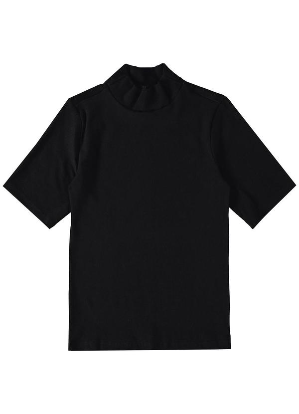 Blusa Justa em Ribana Preto