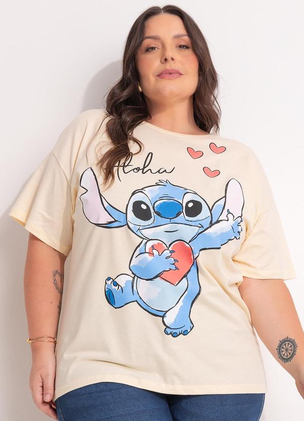 Vista 2 Blusa Lilo & Stitch Amarelo