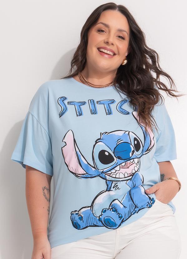 Blusa Lilo & Stitch Azul
