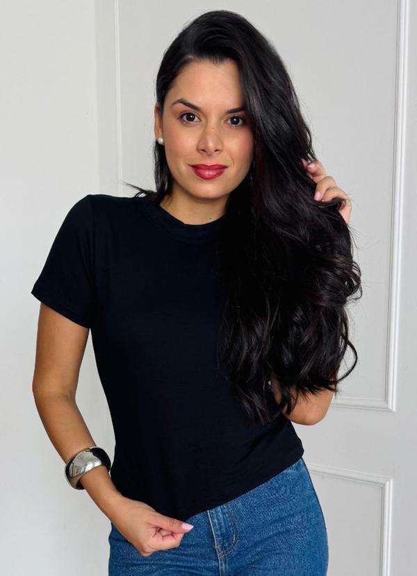 Blusa Malha Básica Preto