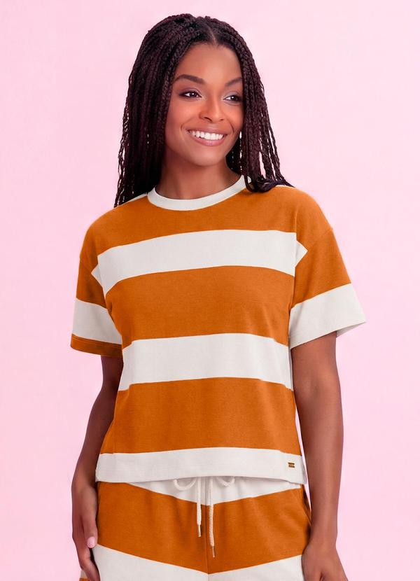 Blusa Malha Piquet Marrom