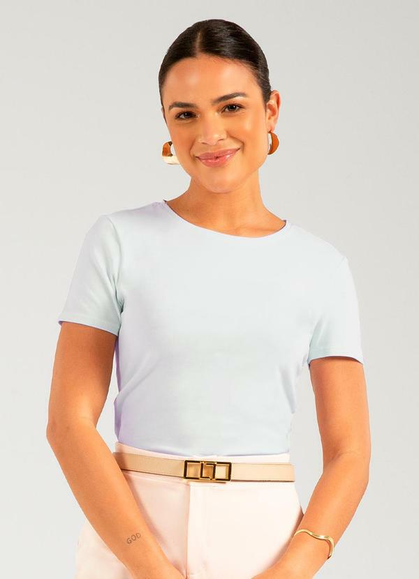 Vista 2 Blusa Manga Curta Estilo Cropped Branco Cativa Cativa