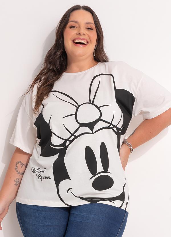 Vista 2 Blusa Minnie Mouse Off White Disney Disney