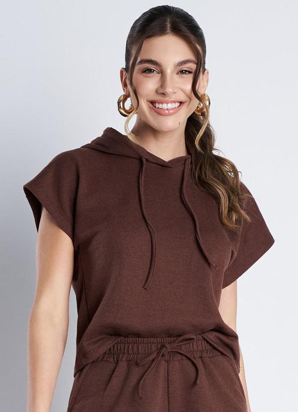Blusa Moletinho Essenza Marrom