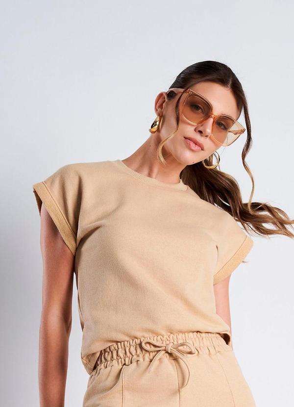 Blusa Moletinho Sandy Cappuccino