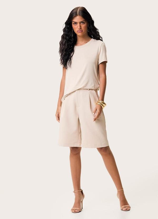 Blusa Mullet em Viscose Areia