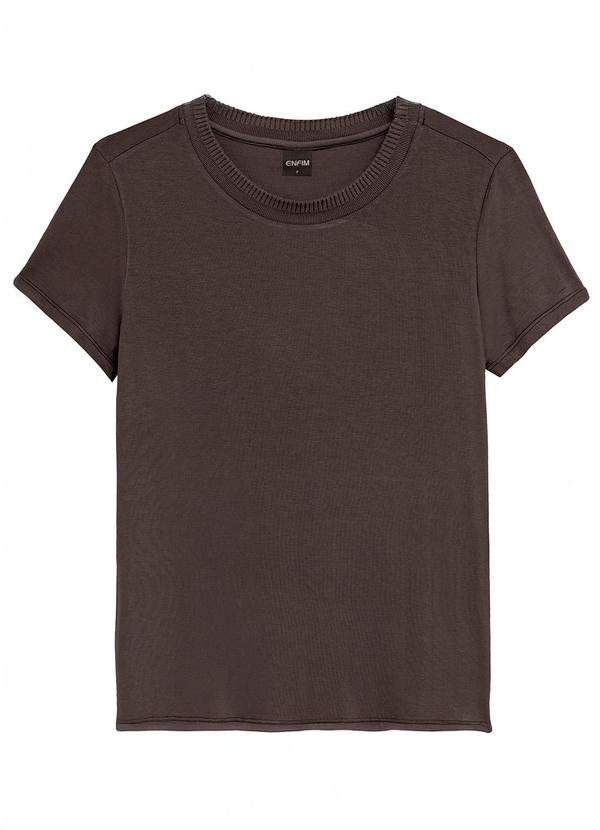Blusa Mullet em Viscose Café