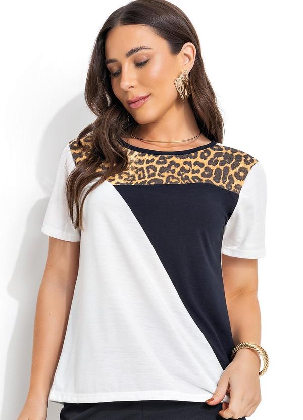 Blusa Off White em Poliviscose