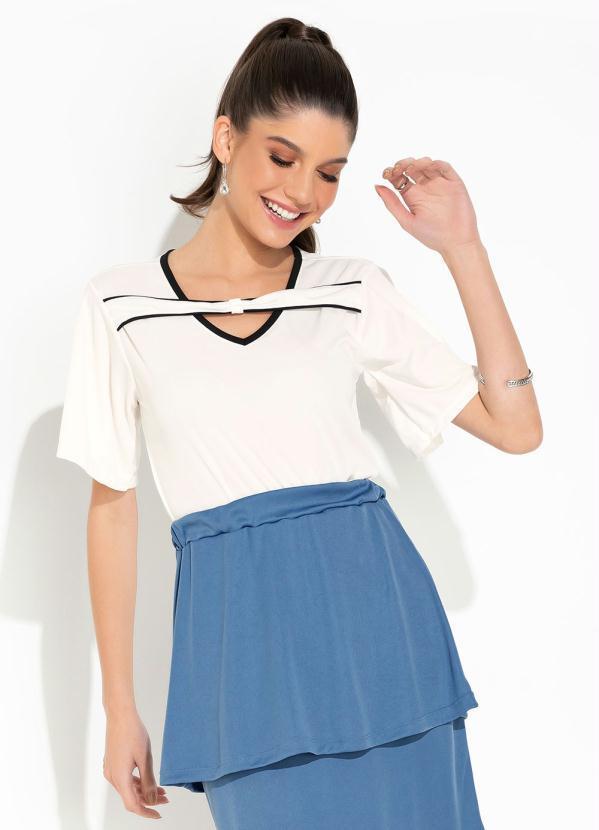 Vista 2 Blusa Off White Rosalie Rosalie