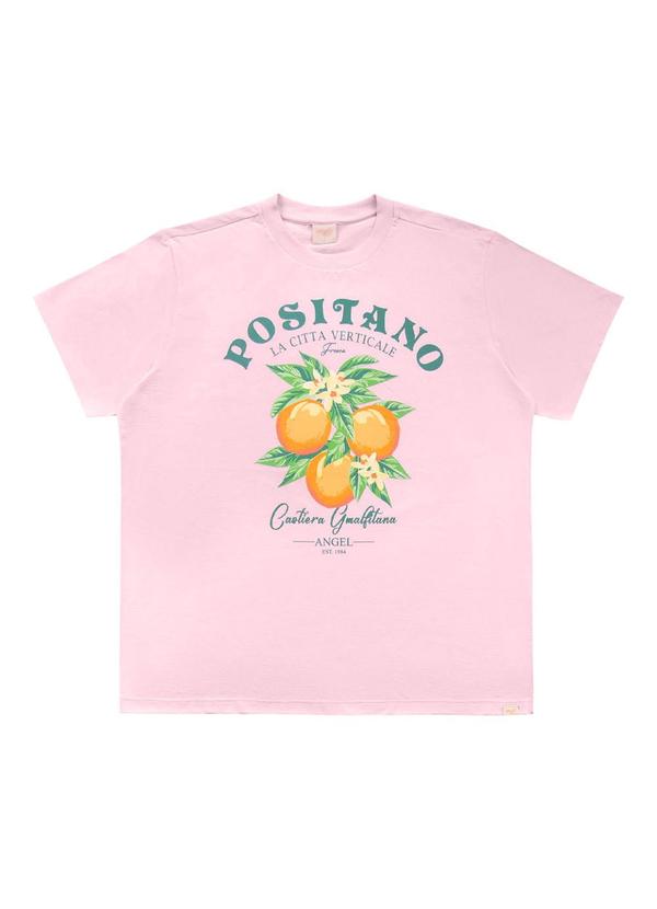 Vista 2 Blusa Positano Rosa Angel Angel