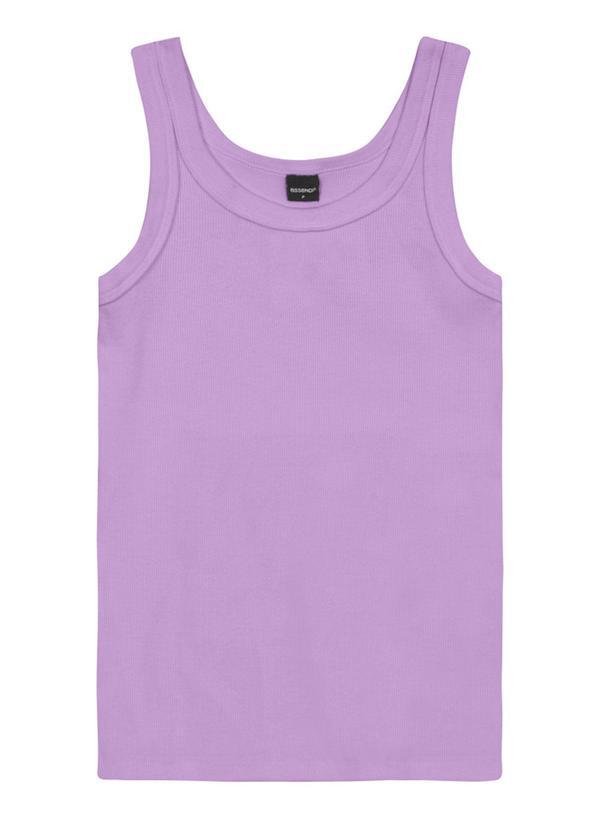 Blusa Regata Feminina em Ribana Lilás