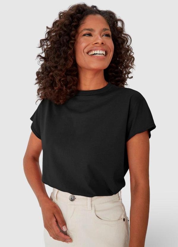 Vista 2 Blusa Reta Comfy Touch Preto Malwee Malwee