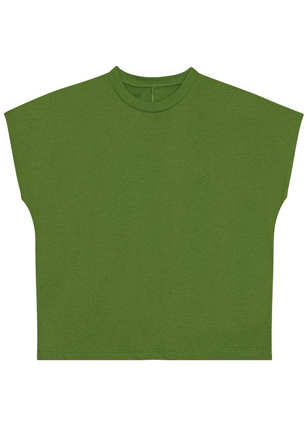 Vista 2 Blusa Reta Comfy Touch Verde Folha Malwee Malwee