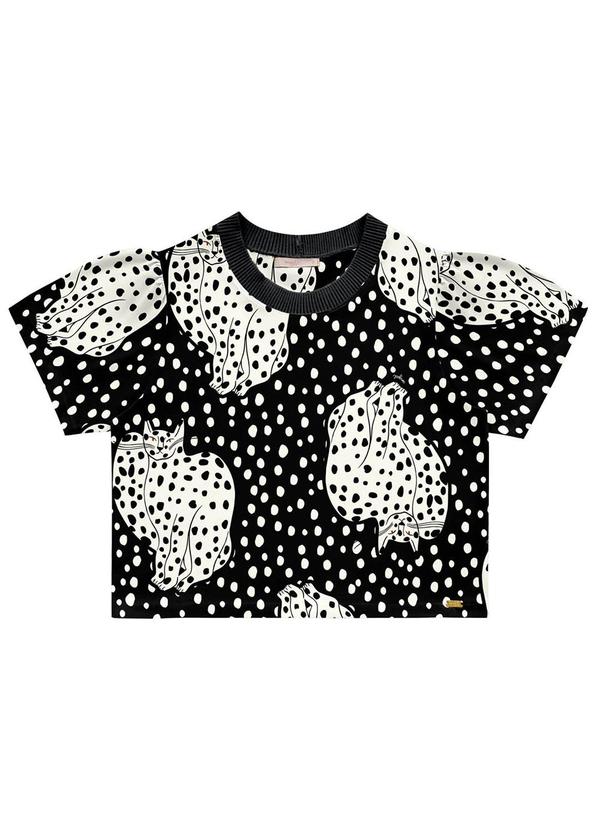 Vista 2 Blusa Retilinea Viscose Preto Angel Angel