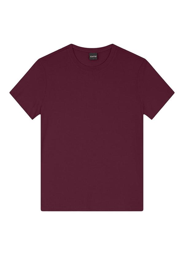 Blusa Slim em Viscose Bordô