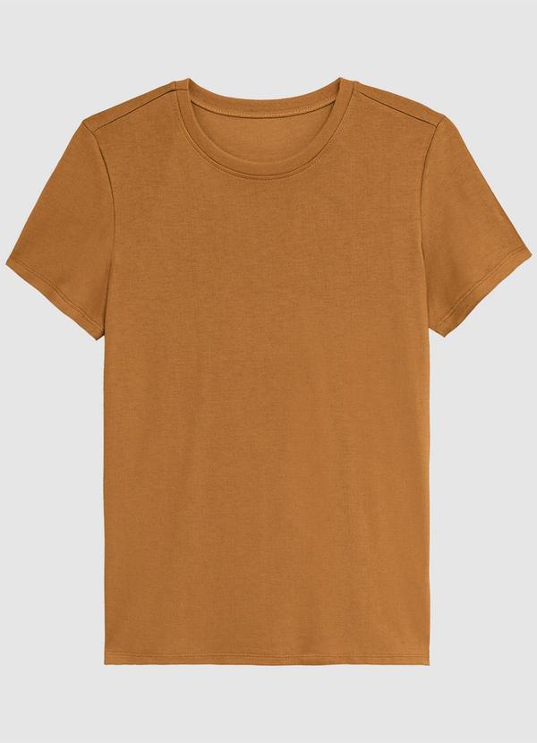 Blusa Slim em Viscose Canela