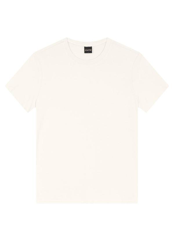 Blusa Slim em Viscose Off White