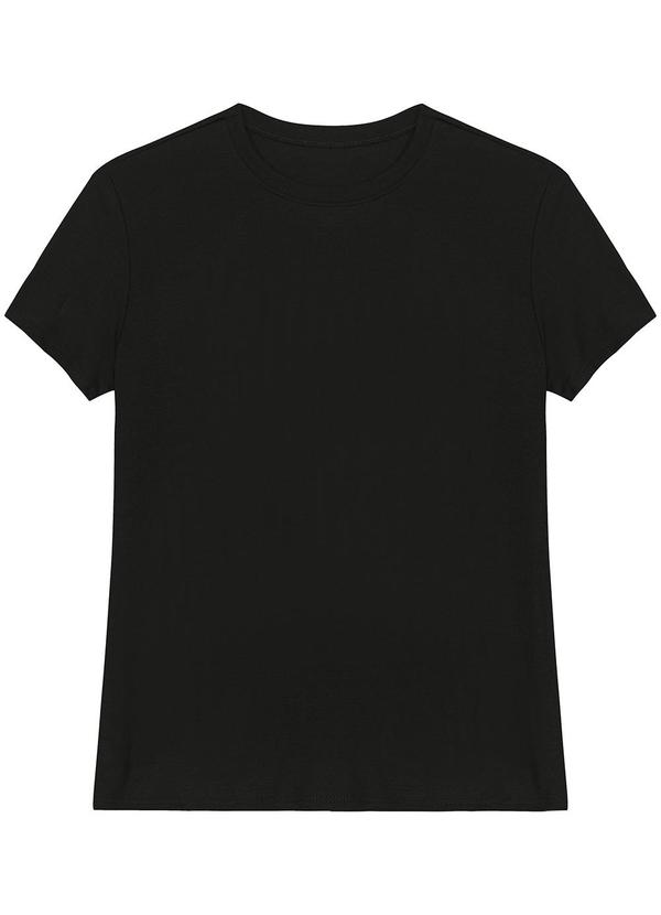 Blusa Slim em Viscose Preto
