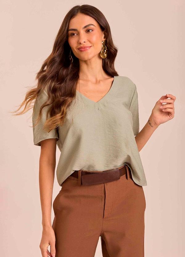 Blusa Soft Garden em Viscoflow Verde
