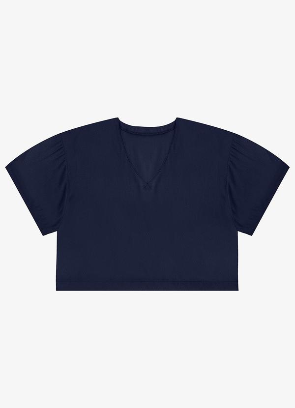Blusa Tecido em Viscose Infinita Cor Azul