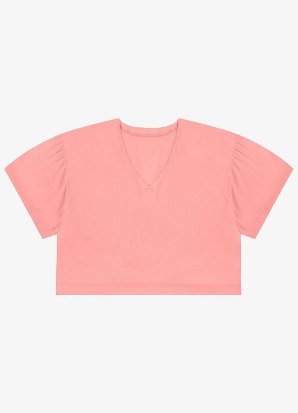 Blusa Tecido em Viscose Infinita Cor Rosa