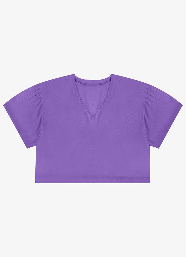 Blusa Tecido em Viscose Infinita Cor Roxo