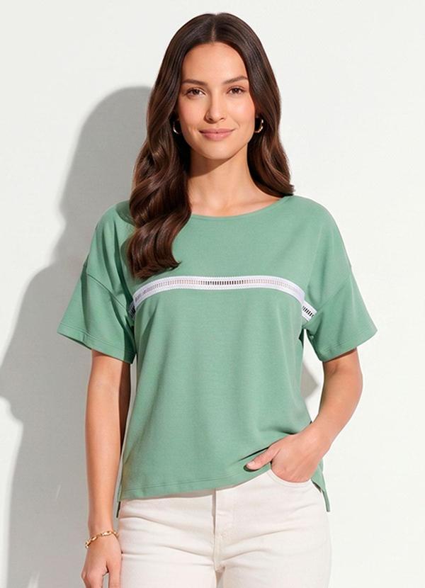 Blusa Verde com Passamanaria