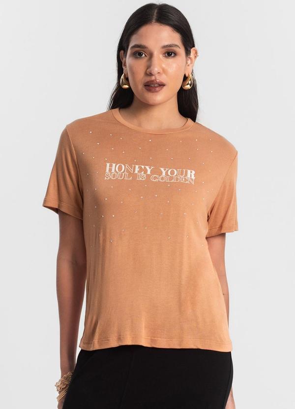 Blusa Visco Tricot Feminina Marrom