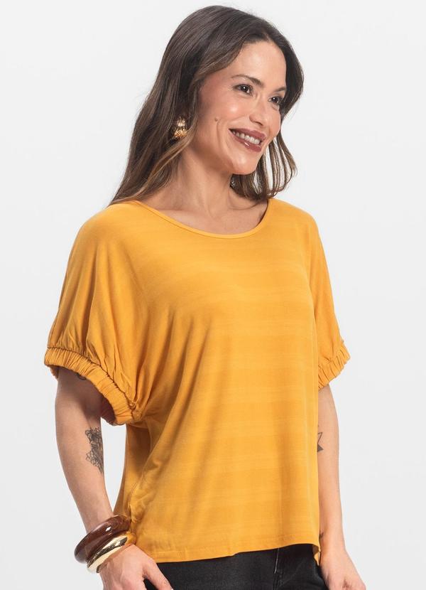 Vista 2 Blusa Viscose Amarelo INFINITA COR INFINITA COR