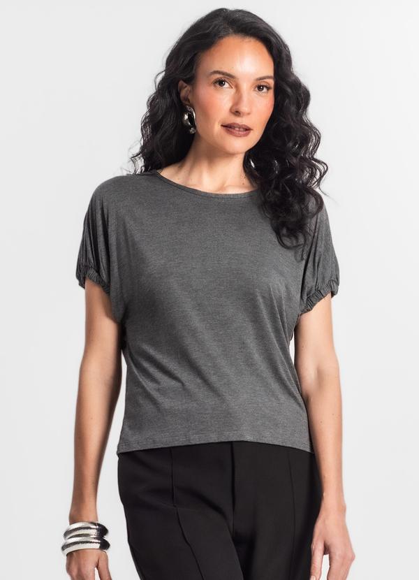 Vista 2 Blusa Viscose Cinza INFINITA COR INFINITA COR