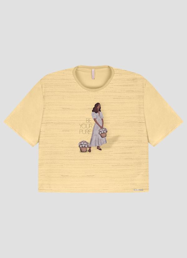 Blusa Viscose em Tecido Plano Resort Bege