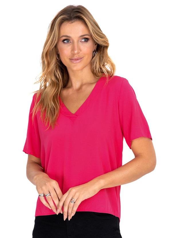 Blusa Viscose Feminina Rosa