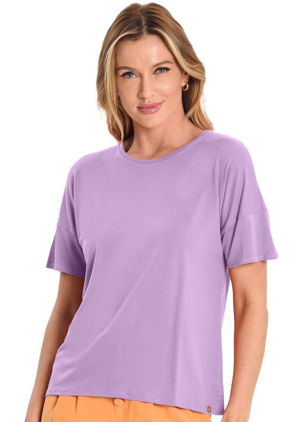 Vista 2 Blusa Viscose Feminina Roxo Endless Endless