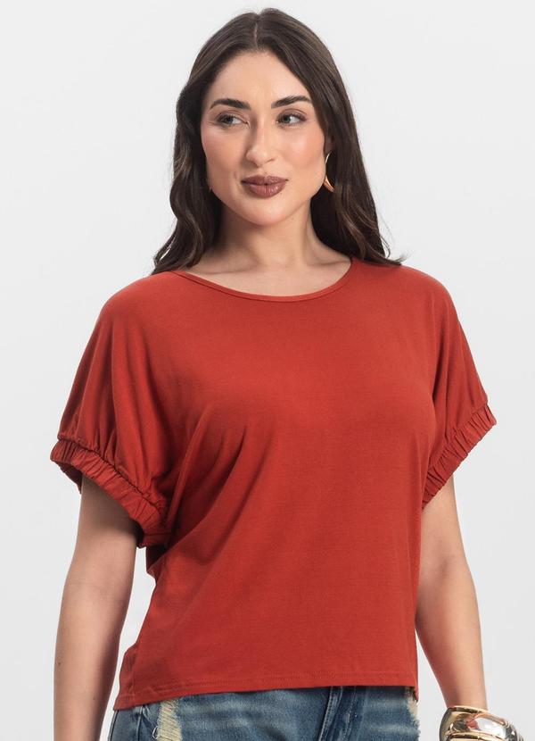 Vista 2 Blusa Viscose Laranja INFINITA COR INFINITA COR