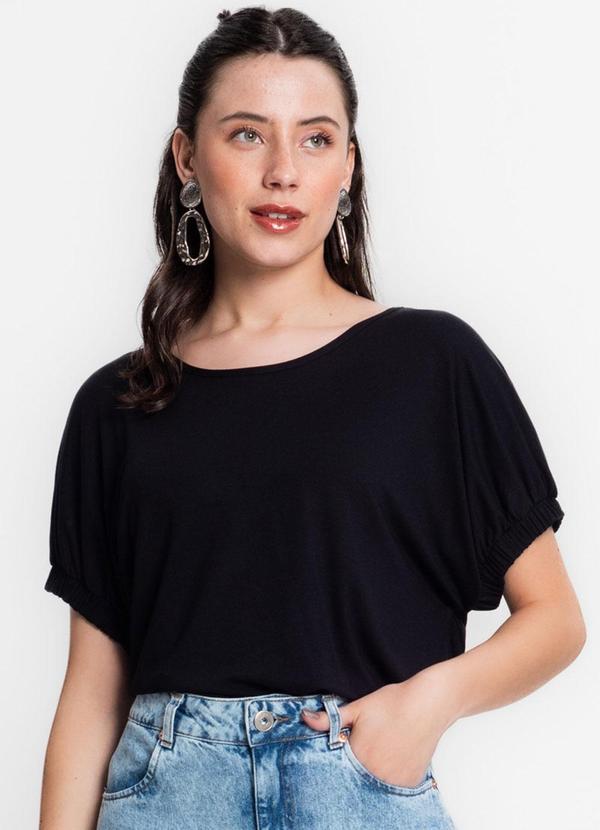 Vista 2 Blusa Viscose Preto INFINITA COR INFINITA COR