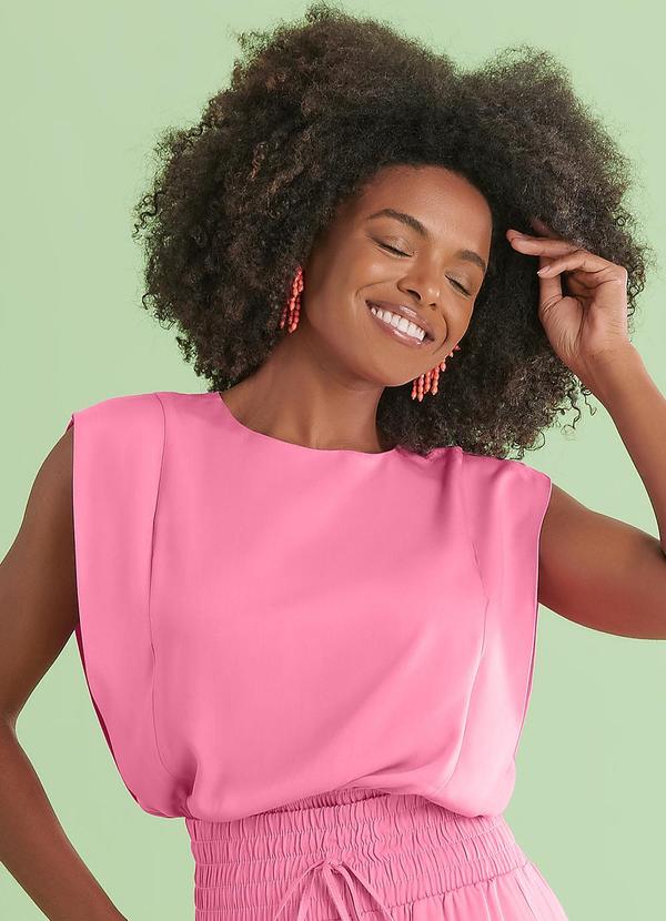 Vista 2 Blusa Viscose Rosa Angel Angel